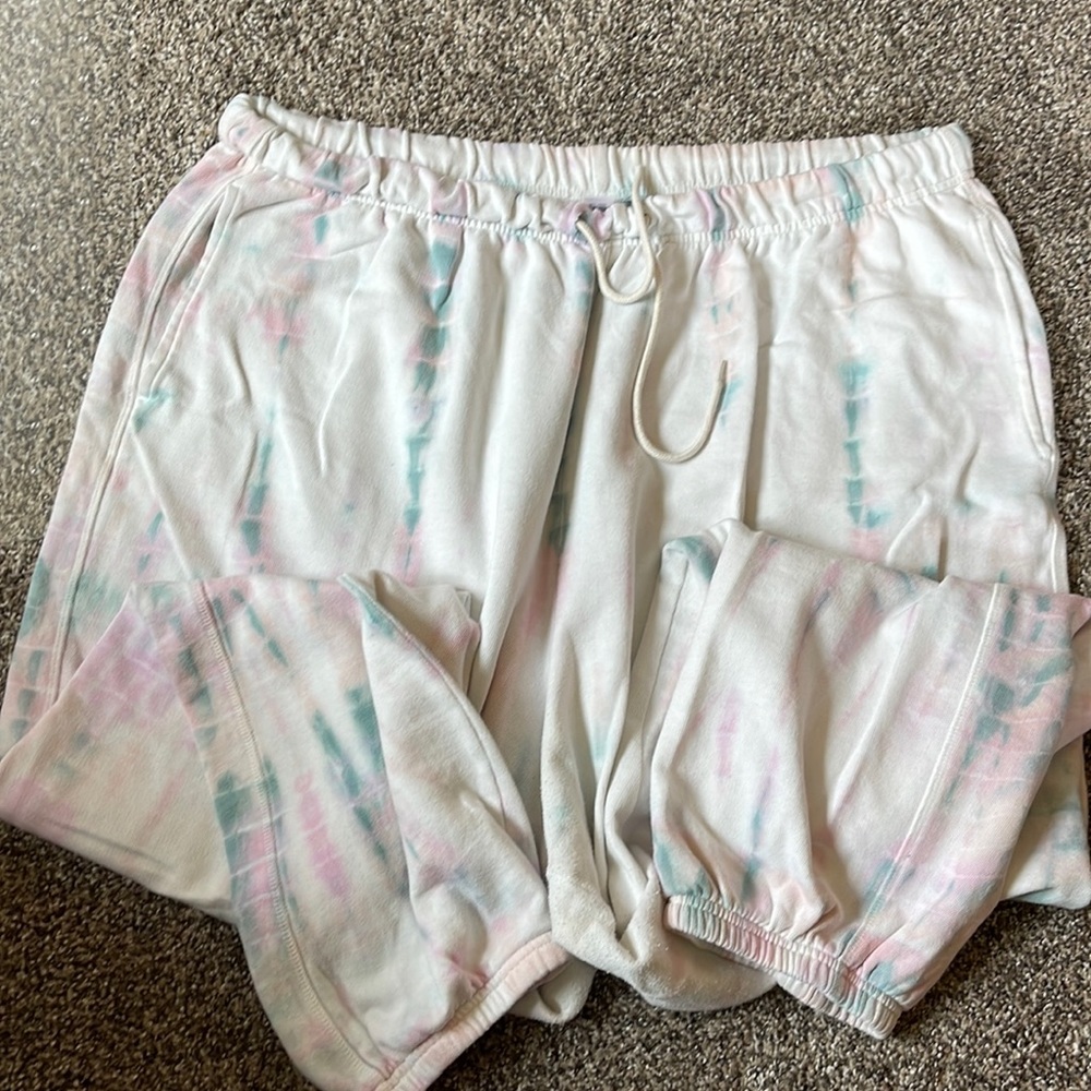 tie dye full length sweatpants from old navy
